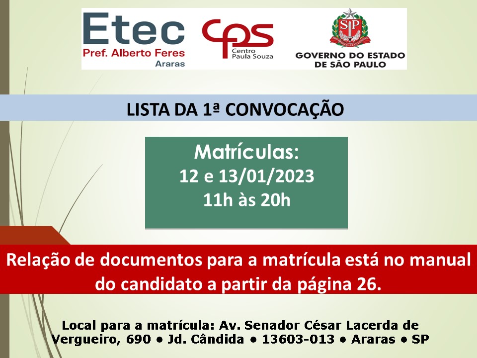 Matriculas da 2ª Convocação da ETEC Philadelpho termina hoje (23) – Jornal  do Trabalhador