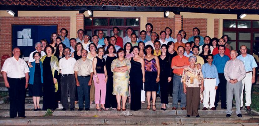 Foto dos Professores e Convidados no Jantar de Confraternizaçõo dos 45 anos da Escola